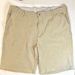 Greg Norman Men’s Jordan Chino Gold Short‎ Tan Zip Up Pockets Size 42 Pre-owned